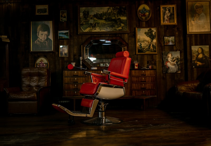 Vintage barber chair